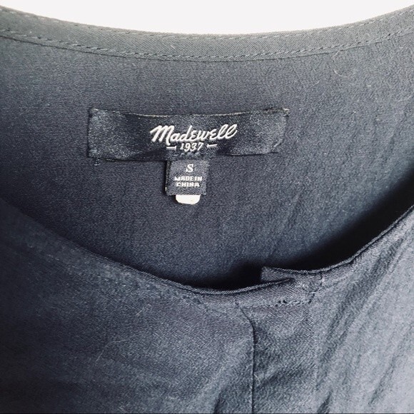 Madewell Navy Novella Sleeveless Blouse Size Small - Picture 7 of 8